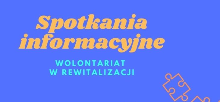 spotkania informacyjne dla wolontariuszy