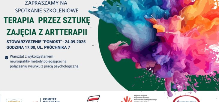 ZAPROSZENIE NA SZKOLENIE ARTETERAPEUTYCZNE – NEUROGRAFIKA