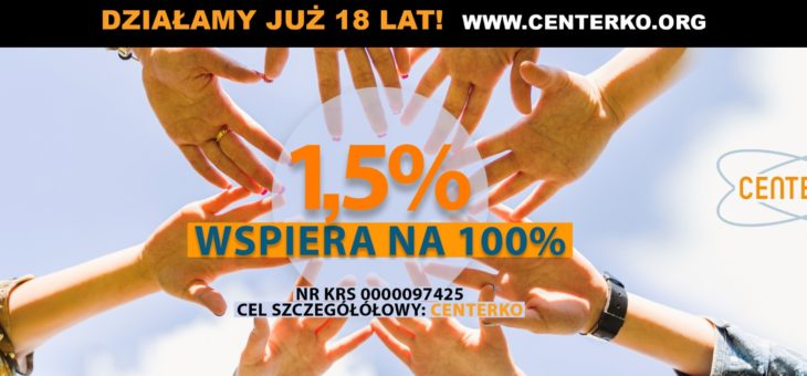 1,5% wspiera na 100% – przekaż podatek na wolontariat