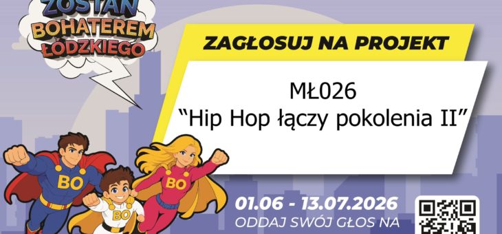 HIP HOP ŁĄCZY POKOLENIA II – BUDŻET OBYWATELSKI